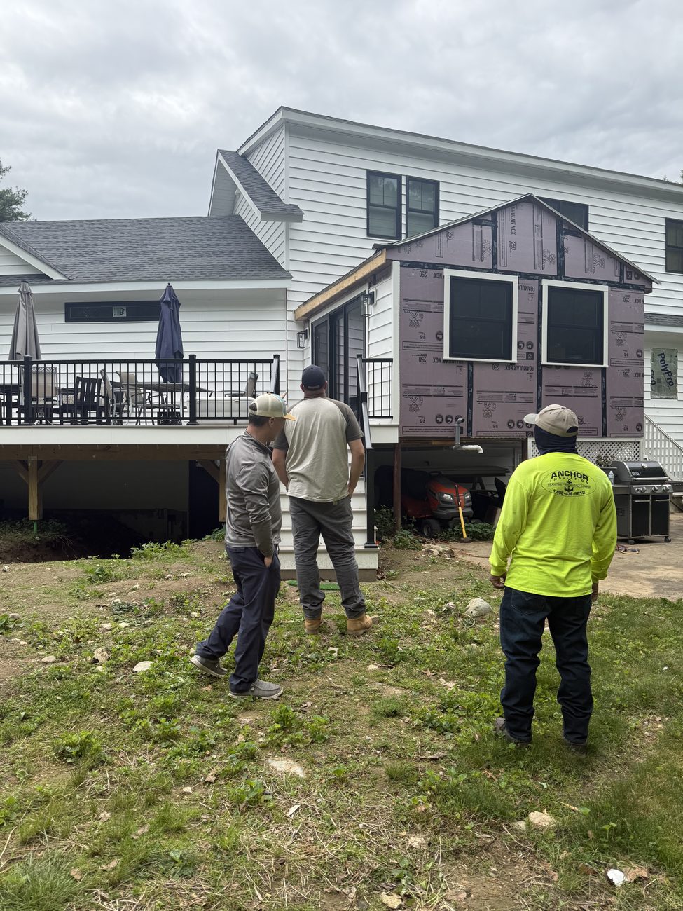 Rocco's Roofing crew on a recent Norfolk County, MA roofing project